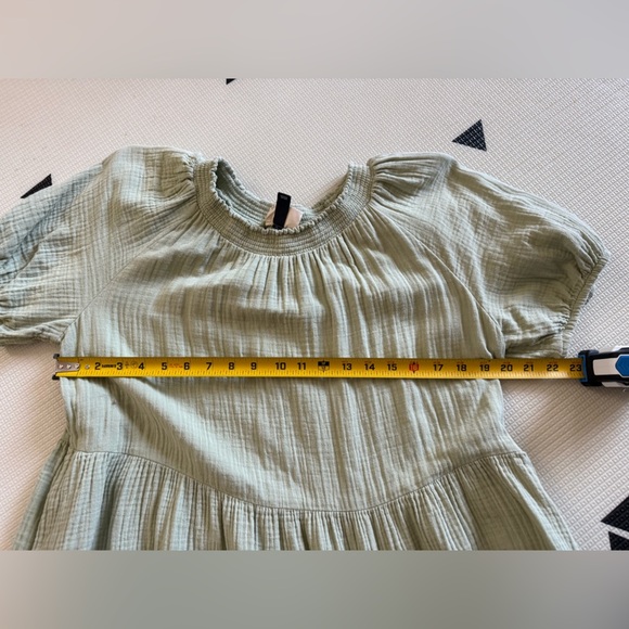 Universal Thread|Sage Green Baby doll Smocked Dress in gauze cotton•Beachy boho - Picture 12 of 15